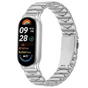 INF Združljiv z Xiaomi Mi Band 8/9/10 Batman nerjaveče jeklo pašček - Srebrn, (5000079865)