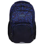 Ranac dacki anatomski 3zipa 1džep AB200 Blue Bricks 25.Head crno-plavi