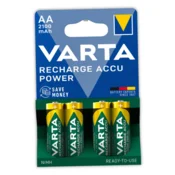 shumee VARTA POWER 2100mAh AA NiMH polnilne baterije, standardne palčke, 4 kosi.