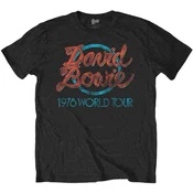 David Bowie Majica 1978 World Tour Unisex Black S