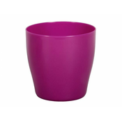 Pokrov za cvetlični lonec LIVING plastični vijolično-rožnati d25x25cm
