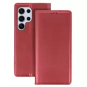 Onasi Velvet usnjena preklopna torbica za Xiaomi Redmi Note 15 Pro Plus 5G - rdeča