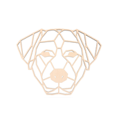 AtmoWood Lesena geometrijska slika - Labradorec 30 cm Barva:: Přírodní