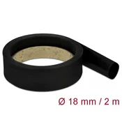 Delock crna termokunja, 2 m x 18 mm