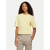 adidas Majica Z.N.E. JD0015 Rumena Loose Fit