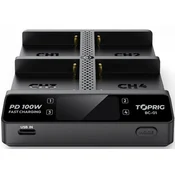 Accsoon TopRig 100W 4-Bay NP-F Fast Charger + EU G