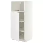 METOD Visoki element za ugradb uredaje, bijela/Voxtorp visoki sjaj/bijela, 60x60x140 cm