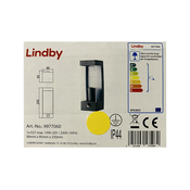 Lindby - Zunanja stenska svetilka s senzorjem TILIAN 1xE27/15W/230V IP44