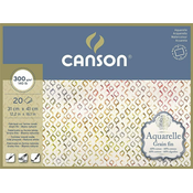 Rayher. Blok akvarelni Aquarelle Canson 31x41 cm 300 g, 20 listni, Cold Pressed