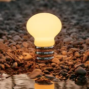 Namizna svetilka Ingo Maurer B.Bulb LED s polnilno baterijo - Dnevna soba/jedilnica - Dizajn - krom, satiniran - Kovina