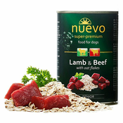 NUEVO SENIOR Dog, janjetina i govedina sa zobenim pahuljicama - 400g