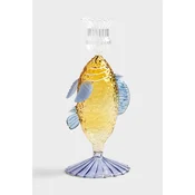 Dekorativen svečnik &k amsterdam fish yellow