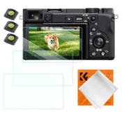K&F Sony A6600, NEX, Screen Protector*3pcs+Hot-shoe level*3pcs+Vacuum Cleaning Cloth*1