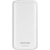 CANYON PB-301 Eksterna Baterija, 0,3m,30000 mAh, 22,5V, Bela