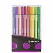 STABILO Pen 68, Srednji, 20 boje, Višebojno, Vrh u obliku metka, 1 mm, Višebojno