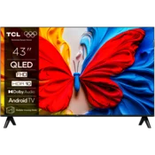 TCL Televizor 43S5K, 43, QLED, FullHD, 60Hz, Android TV, Crni