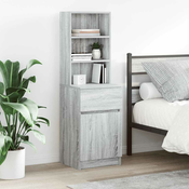 Nocni ormaric boja hrasta 39x35x125 cm konstruirano drvo
