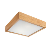 Stropna svetilka OAK SQUARE 2xE27/60W/230V hrast 27,5 cm