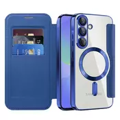 Etui SmartMag Book z Magsafe tehnologijo in RFID denarnico za Samsung Galaxy A37 - blue