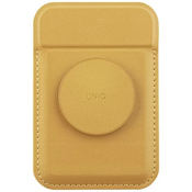 UNIQ Flixa magnetic card wallet with stand yellow MagSafe (UNIQ-FLIXA-CYELLOW)