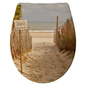 Poseidon WC daska Playa (Samospuštajuca, Duroplast, Bež-smede boje)