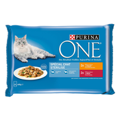 Purina ONE Junior 4 x 85 g - Sterilcat piščanec & govedina