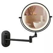 Stensko ogledalo LED Glow Black