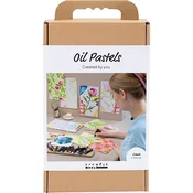 Ustvarjalni komplet Creativ Company z oljnimi pasteli - Rože (9772631)