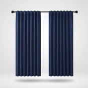 Nikcorp Zatemnitvene zavese Termične Elegantne, 2 kom, 175x140 cm, temno modre Navy Blue, 100% poliester, blokiranje svetlobe do 80%, termoizolacijske, zvočno absorpcijske, tunel ali skrite zanke