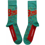 David Bowie Nogavice Stars Outline Green 40-45