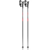 LEKI Hot Shot palice, anodized black/eloxal, Siva/eloxal rot (115 cm)