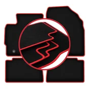 Velurne talne preproge z rdečim robom za: Toyota Auris II kombilimuzina, karavan (2012–2018)