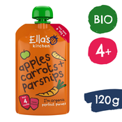 Ellas Kitchen BIO Korenček, jabolko in pastinak (120 g)