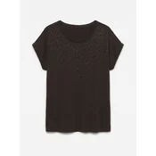 VERO MODA Majica VMAVA temno rjava