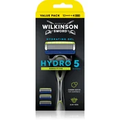 Wilkinson Sword Hydro5 Skin Protection Sensitive brivnik + nadomestne britvice 4 kos