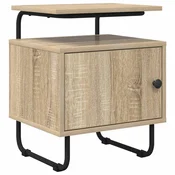 vidaXL vidaXL Nočna omarica Sonoma hrast 40 x 36,5 x 50 cm Inženirski les, (5000298609)