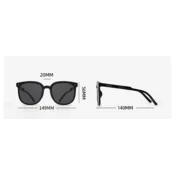 Lesca Lunetier Unisex naocare za sunce, Crne