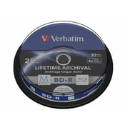 Verbatim M-DISC BD-R SL 25GB, 4x, tiskljiv, vreteno 10 kosov
