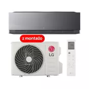 LG ArtCool Mirror AI Air 3,5kW klimatska naprava (AA12SP) z montažo