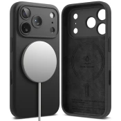 Ovitek Ringke Silicone Magnetic za iPhone 17 Pro - black