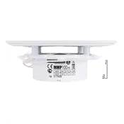 shumee MMP 100 Standardni kopalniški ventilator Matt White Steklo Kratki priključek