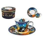 Carmani SKODELICA IN KROŽNIK ZA ESPRESSO VINCENT VAN GOGH SLIKARSKO DARILO
