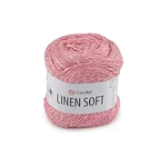 Pletena preja Linen Soft 100 g - (7322) roza svetlo