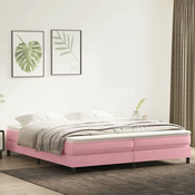vidaXL vidaXL Box Spring postelja brez vzmetnico Pink 200x220 cm Žamet, (21791289)