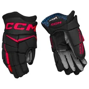 Hokejske rokavice CCM JetSpeed FT880 Black/Red Junior 12 palcev