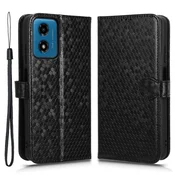 GS Ovitek za Motorola Moto G24 / G24 Power / G04, denarnica v obliki rombov, črna