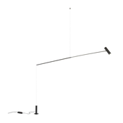 Redo 01-2695 - LED prigušiva podna lampa PICAS LED/12W/230V crna