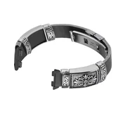 INF Kompatibilno – Huawei Band 11/11 Pro PU pašček z metuljčno zaponko Black, (5000264428)