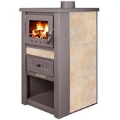 Portoss Nova Ceramic peč na trda goriva, 7,5 kW, bež