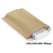 NN VREČKA TRANSPORTNA KURIRSKA NATRON 120g XL 430x100x480+80mm NATUR